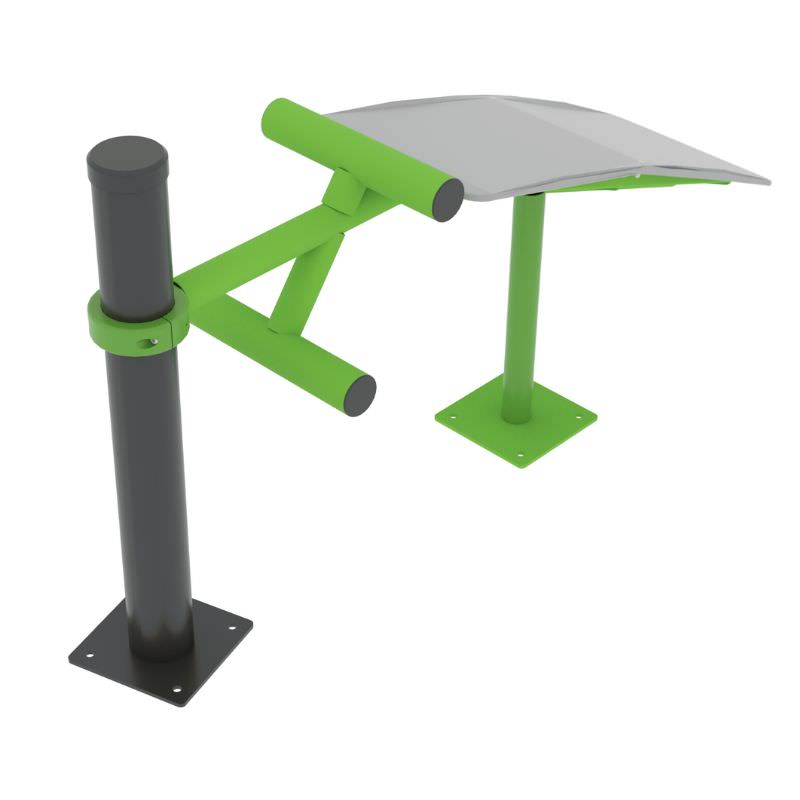 Bauchtrainer aus Stahl