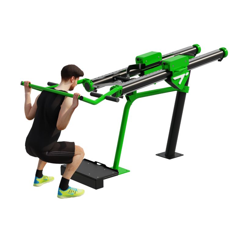 Gewichtete Kniebeugenmaschine aus pulverbeschichteten Stahl