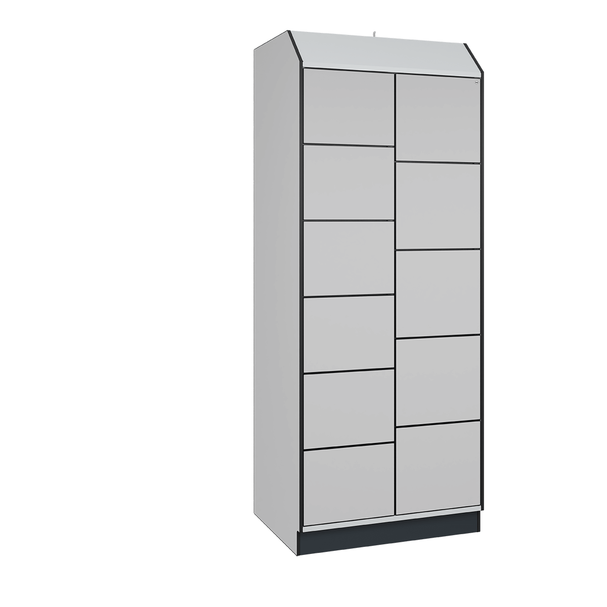 Smartlocker Prefino Anbaumodell 02 Grau