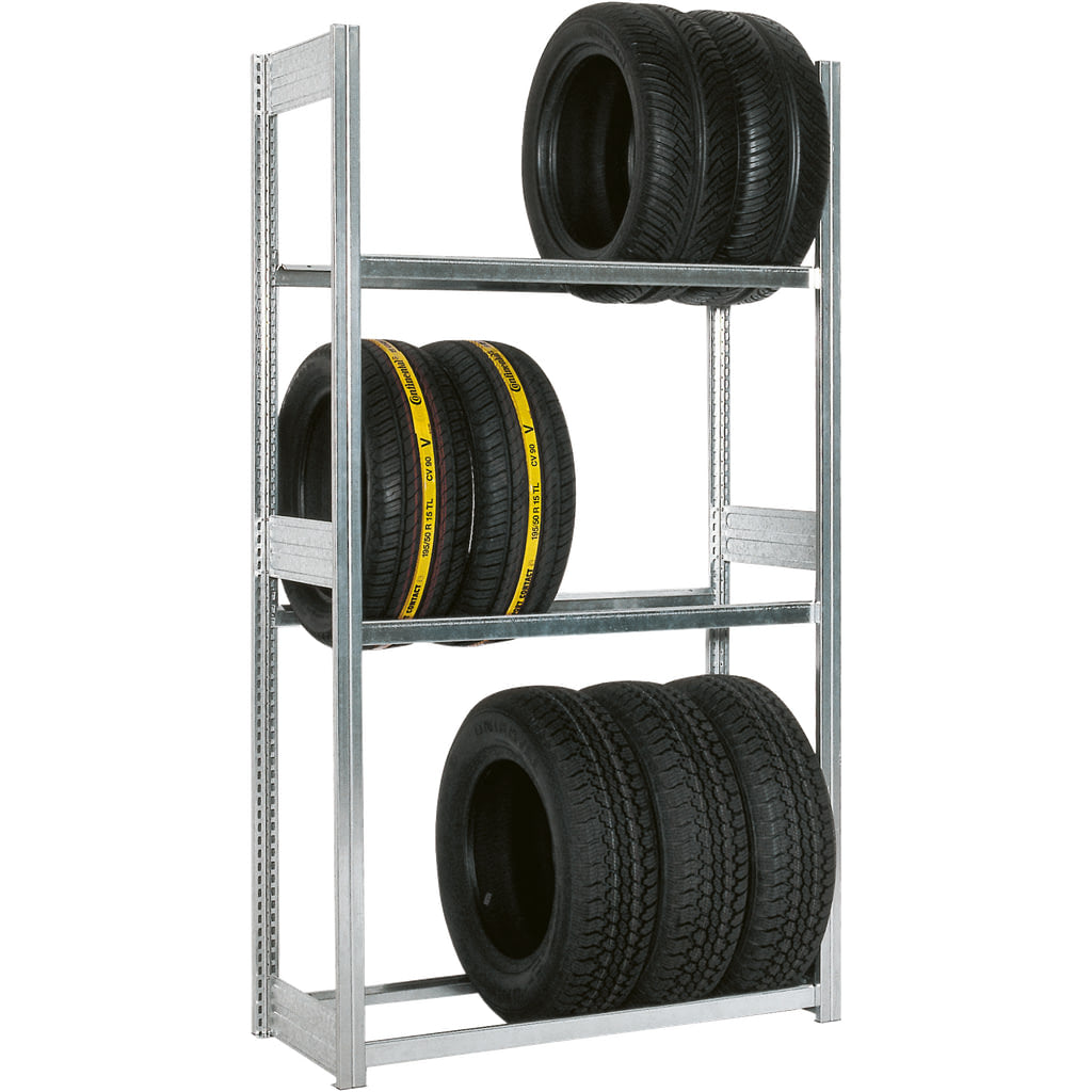 Reifenregal glanzverzinkt von BITO Grundfeld