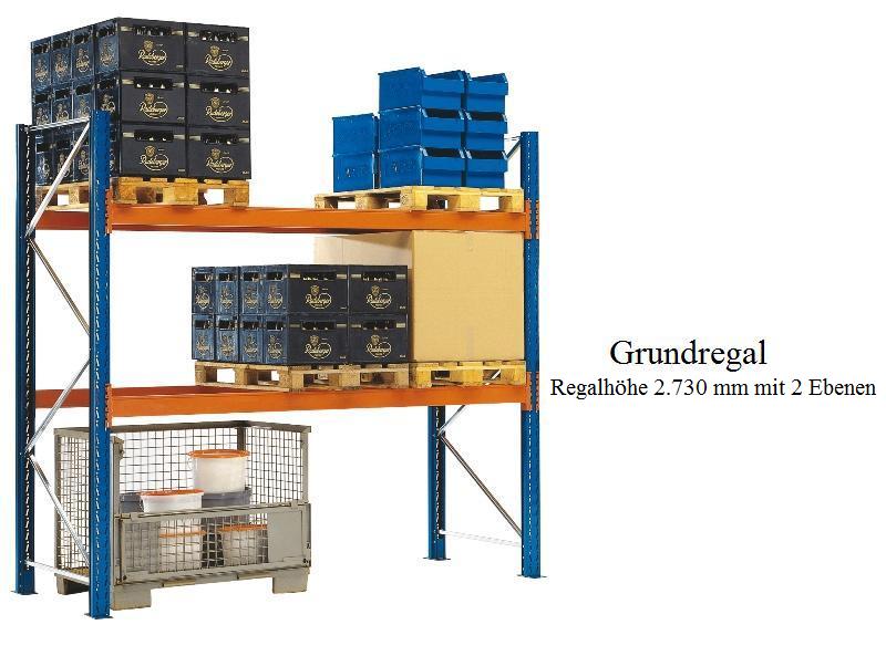 KENO Paletten-Grundregal 273x270x110 cm Fachlast 2.120 kg Feldlast 4.000 kg