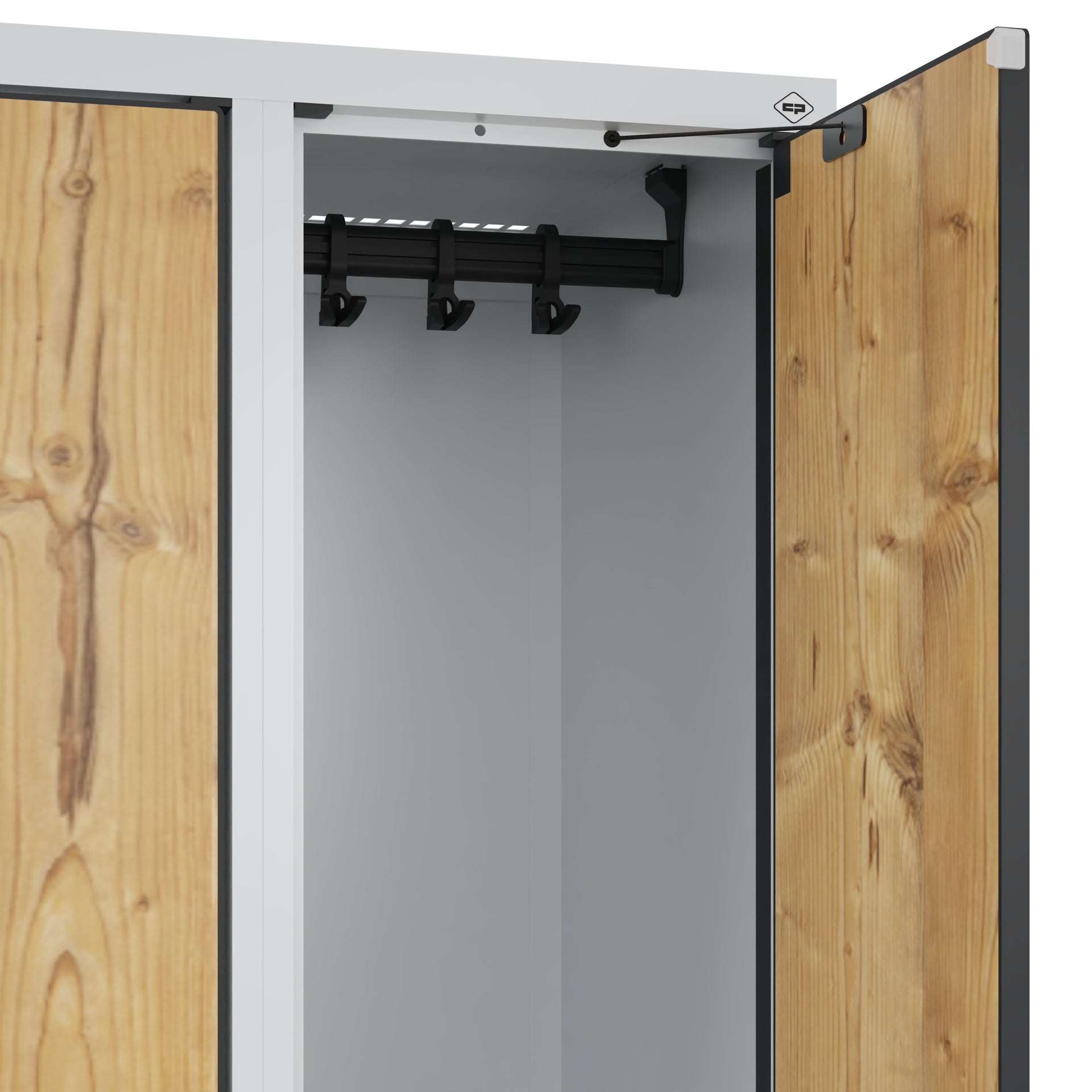 Doppelstöckiger Spind Evolo PLUS aus Stahl