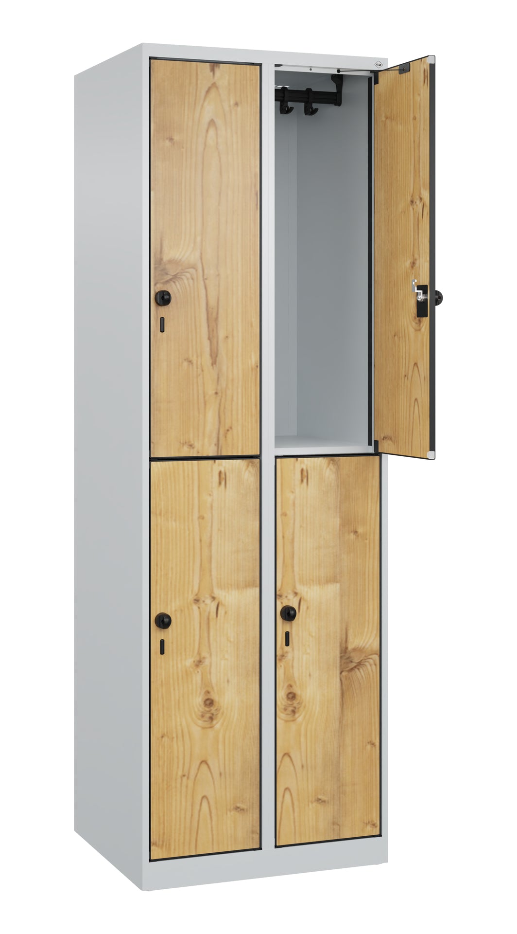 Doppelstöckiger Spind Evolo PLUS aus Stahl