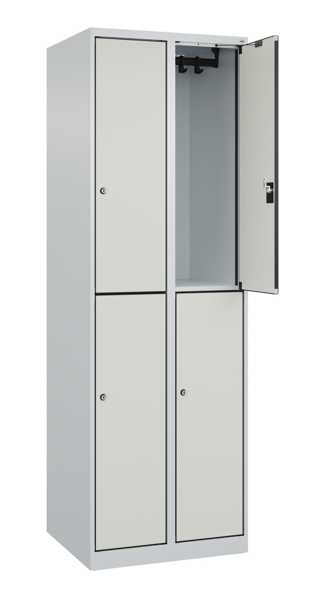 Doppelstöckiger Spind Evolo PLUS aus Stahl