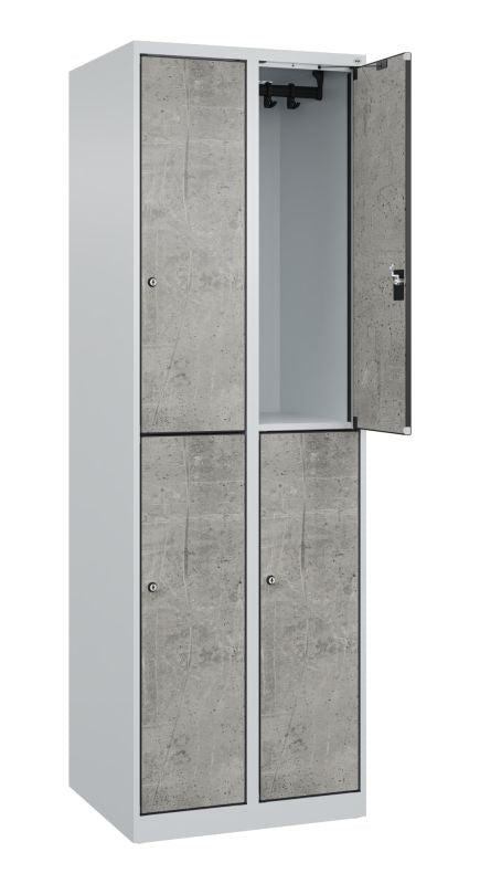 Doppelstöckiger Spind Evolo PLUS aus Stahl