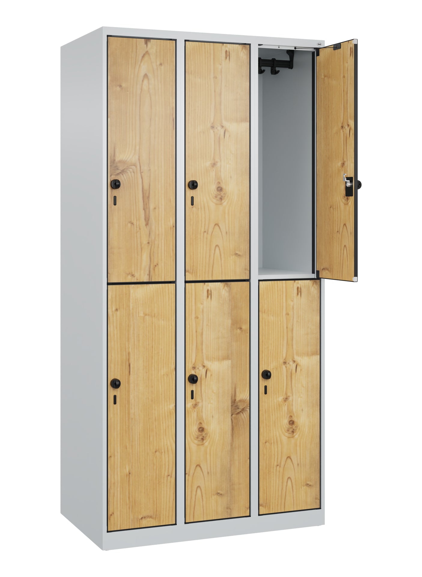 Doppelstöckiger Spind Evolo PLUS aus Stahl