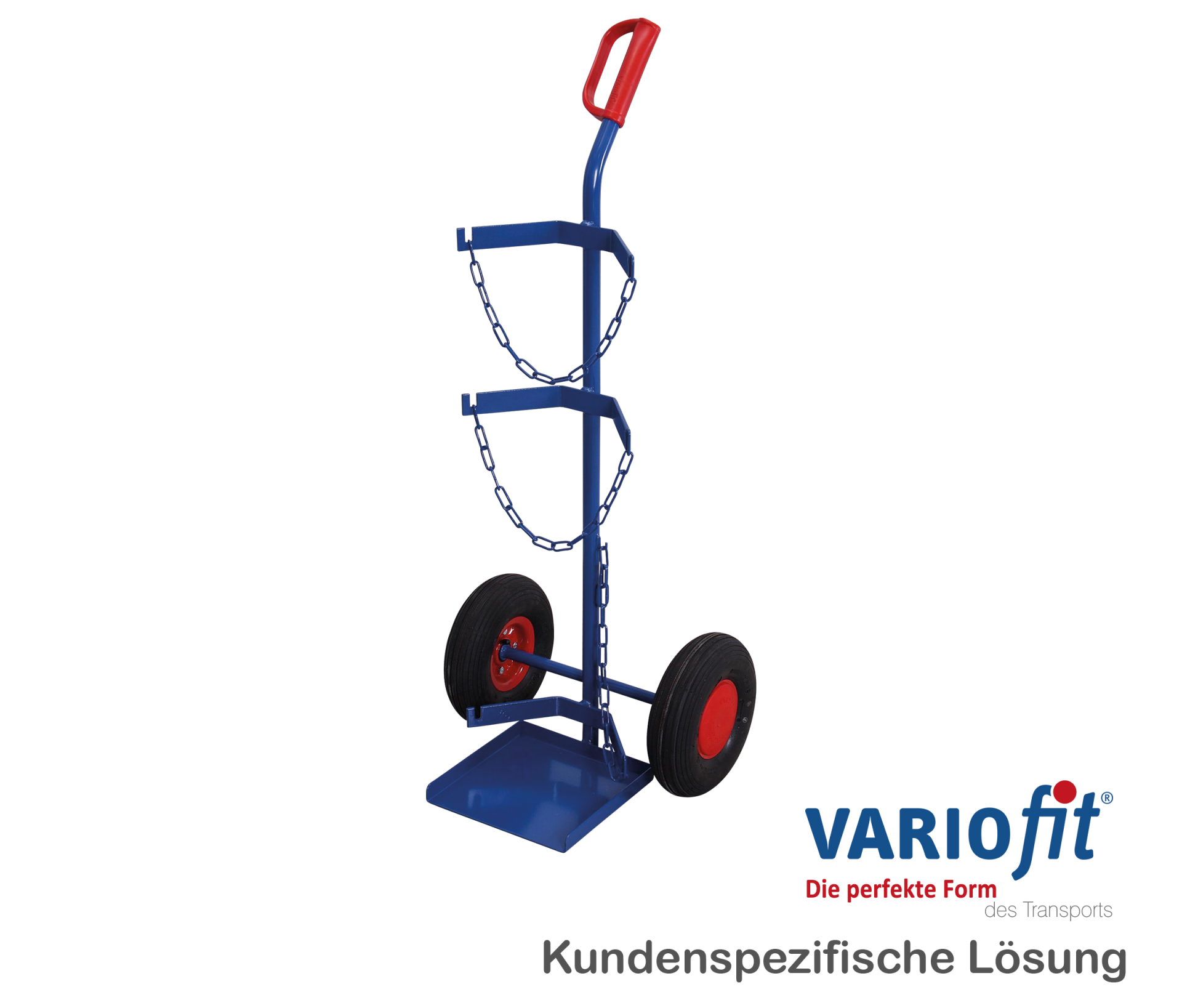 Stahlflaschenkarre für 1 Propangasflasche à 11 kg für Industrie und Gewerbe