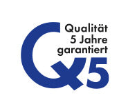Qualitäts-Garantie von mindestens 5 Jahren