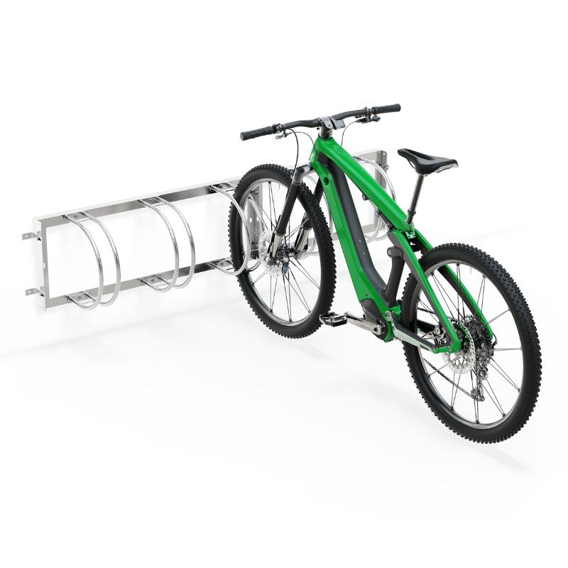 Fahrradständer Bogenparker mit Wandmontage
