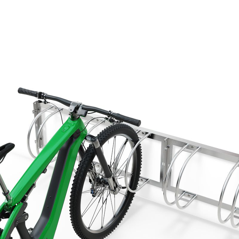 Fahrradständer Bogenparker mit Wandmontage
