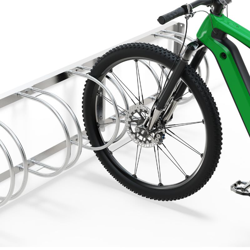 Fahrradständer Bogenparker mit Wandmontage