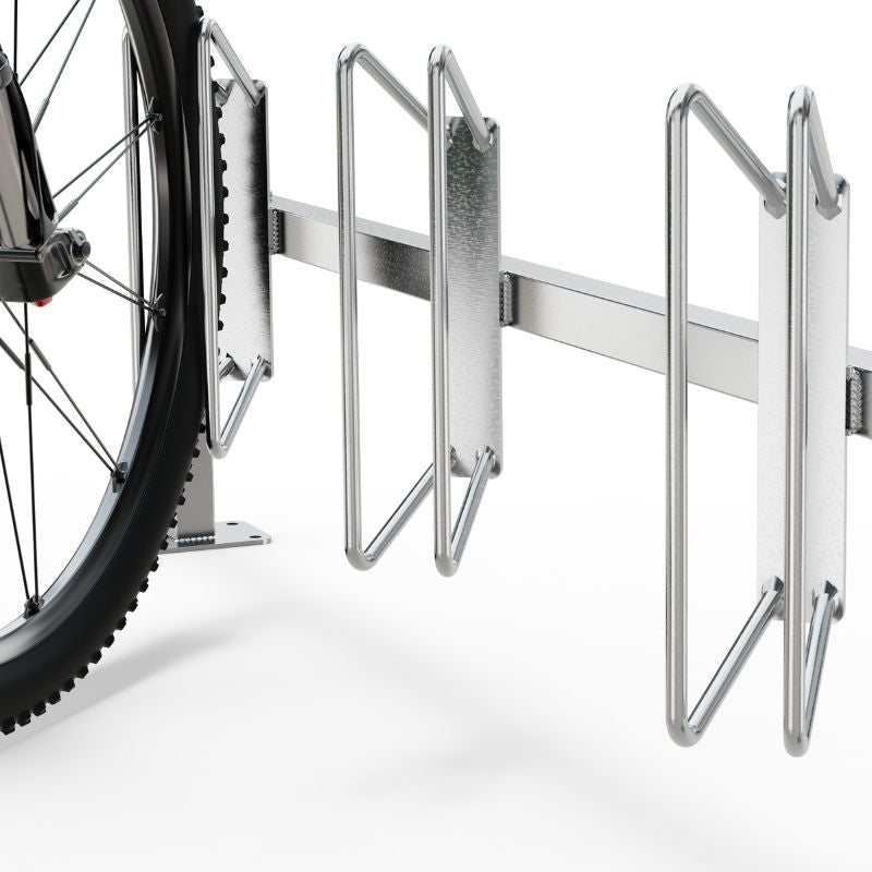 Fahrradständer Economy R80 für 3 Fahrräder in verzinkt Detail