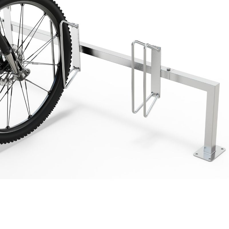 Fahrradständer Economy R80 für 3 Fahrräder in verzinkt Detail