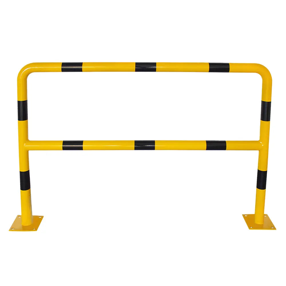 Rammschutzbügel Ø 60,3 mm / H 350 mm / L 500 mm - mit Knieholm - gelb schwarz
