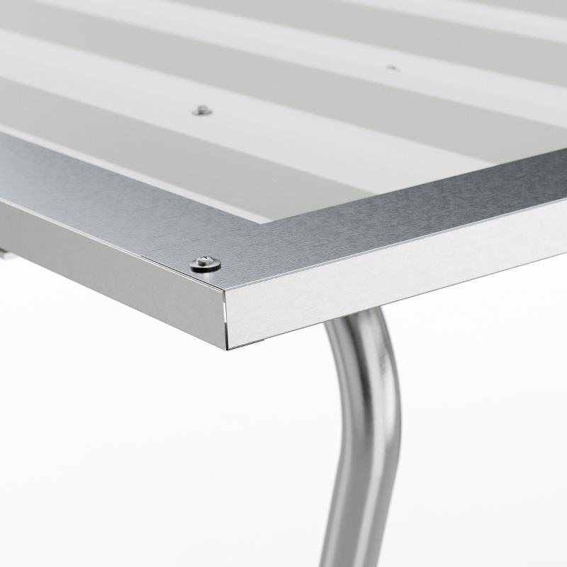 Überdachung aus Stahl für Fahrräder und Material Detail