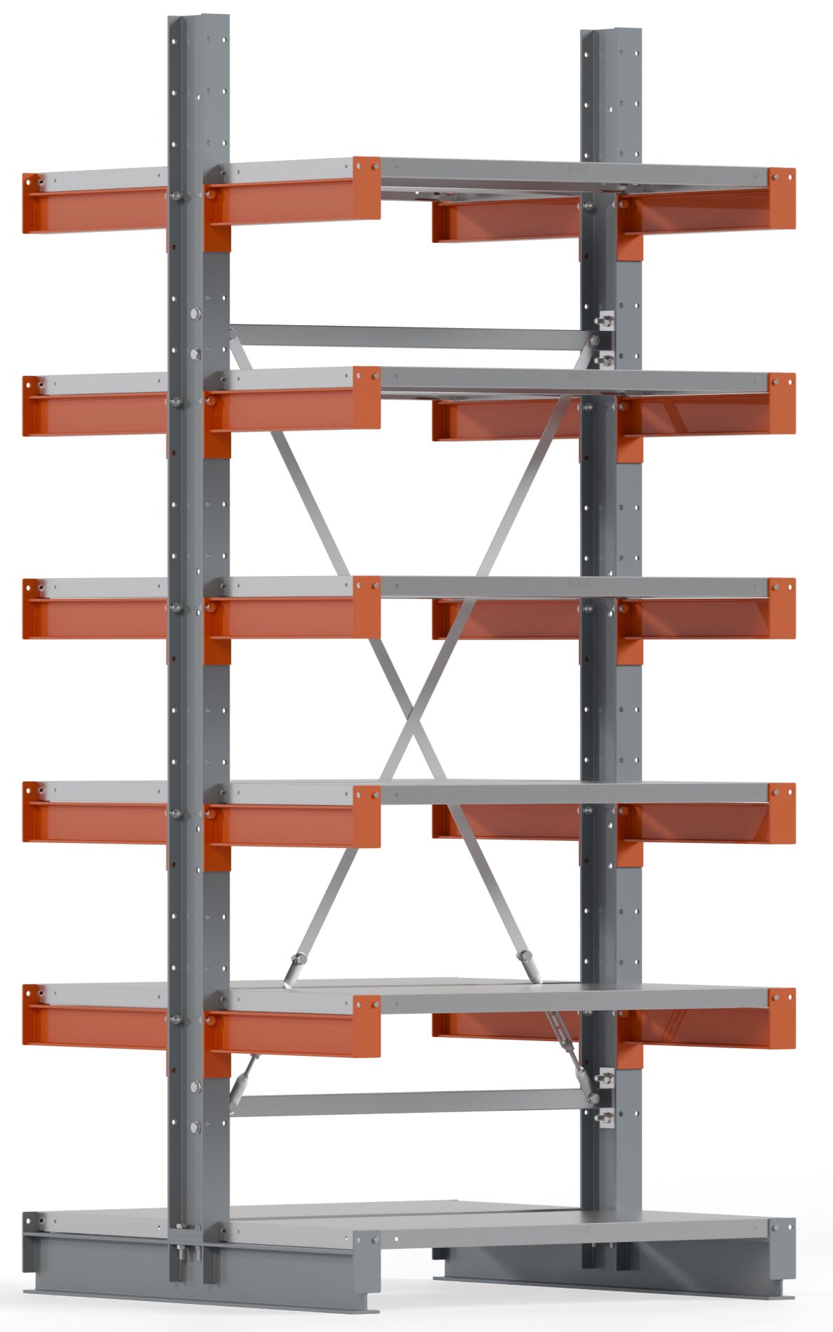 Kragarmregal Stahlboden doppelseitig Grundfeld