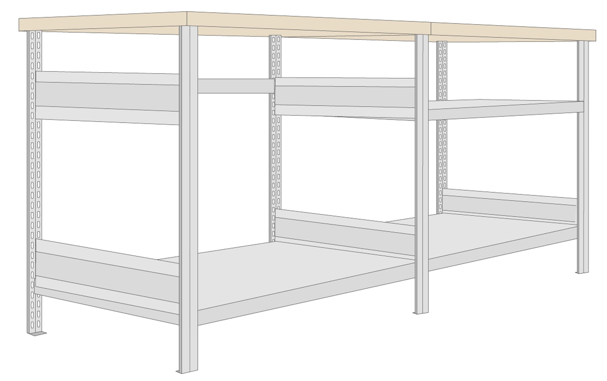 Werktisch Typ2 88x110x70 cm