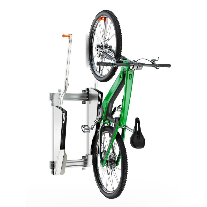 Fahrradlift Fahrradständer an der Wand aus Edelstahl 