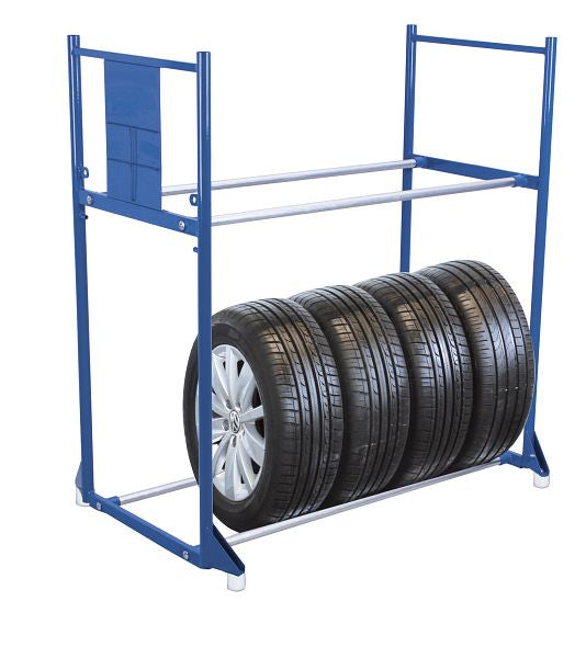 Reifenregal mit 2 Etagen, Ladefläche: 1.140 x 395 mm ohne Reifen